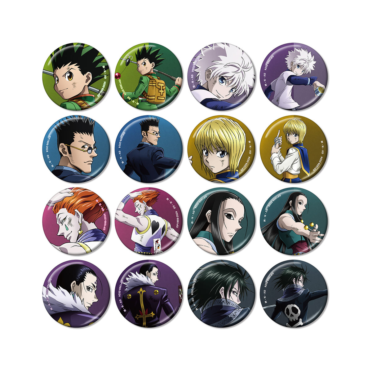 《HUNTER×HUNTER》新繪 戰鬥背影 ver. 盲抽金屬質感襟章 隨機 共16款 (單件)
