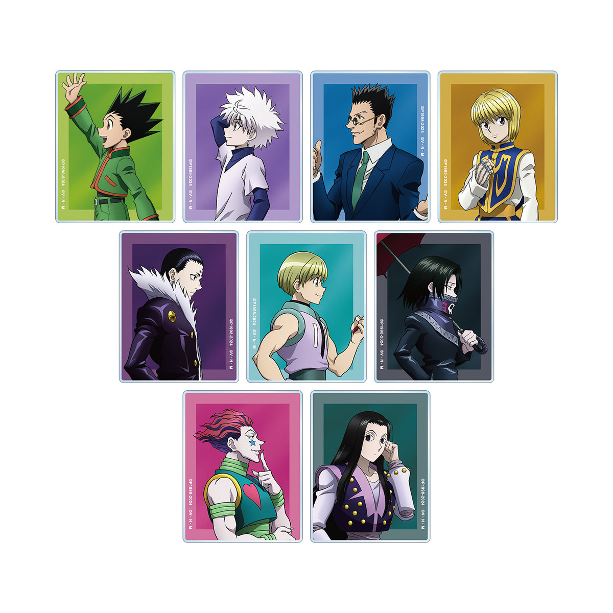 HUNTER×HUNTER New Illustration "Marching ver." Blind Box Acrylic Card, Random, 9 Types Total (Single Item)