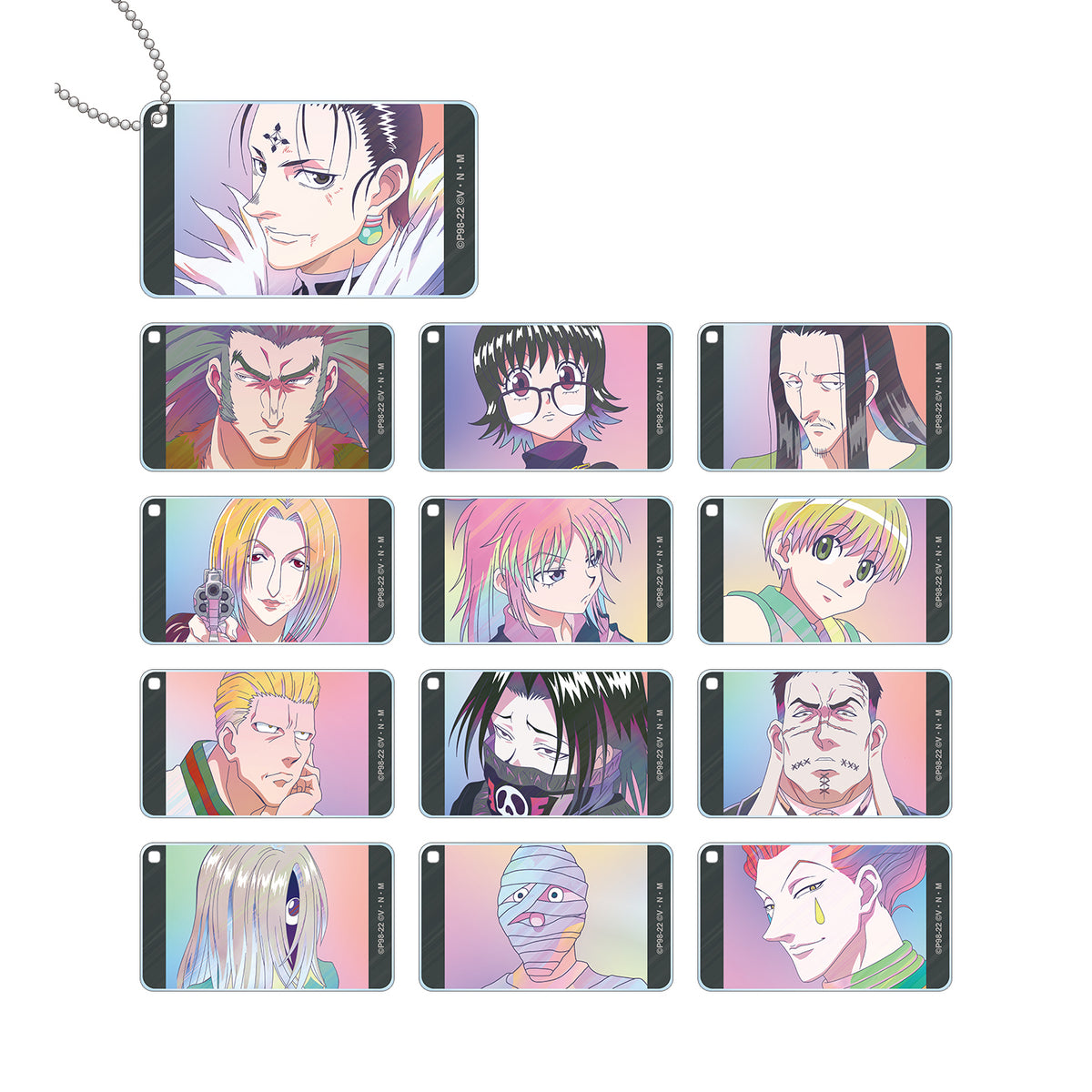 《HUNTER×HUNTER》盲抽 Ani-Art clear label 方形亞加力鑰匙圈 ver.B 隨機 共13款 (單件)