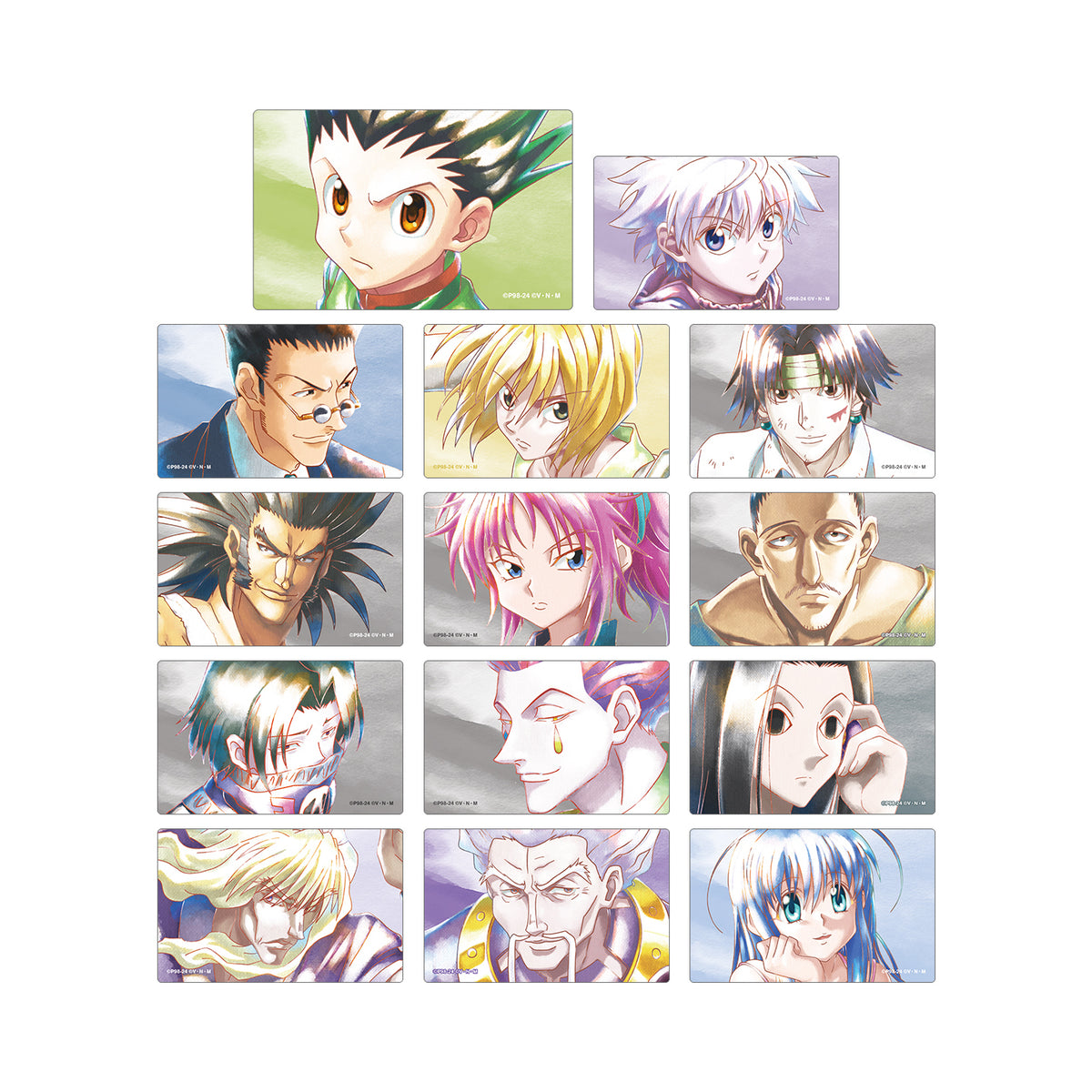HUNTER×HUNTER Ani-Art aqua label Trading Sticker, Random (1 of 14 designs) (Single Item)