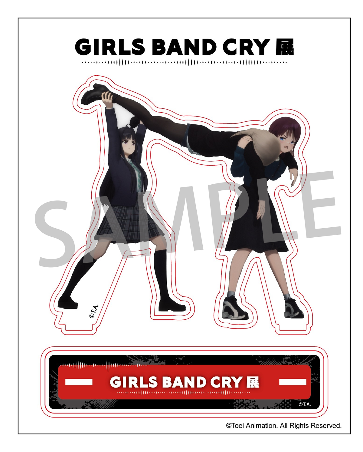 GIRLS BAND CRY展 名場面立牌