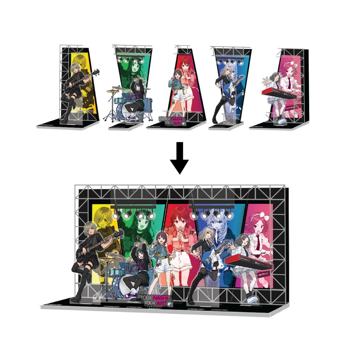 GIRLS BAND CRY POP UP STORE (HONG KONG) Acrylic Diorama Stand