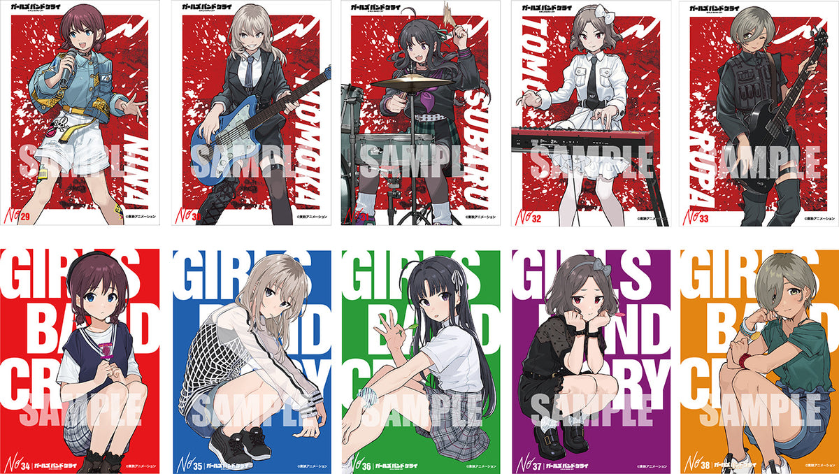 Bushiroad Trading Card Collection 透明卡 - 《Girls Band Cry》 Vol.2 （隨機 共27款）